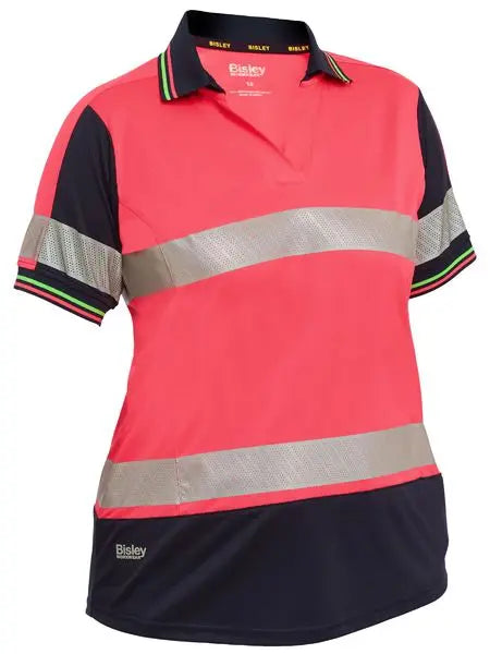 Bisley Women's Taped Hi Vis Polo Shirt BKL1225T Bisley Workwear